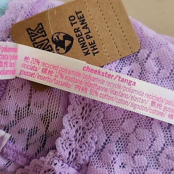 VICTORIA'S SECRET PINK Cheekster Lace Panty 4-Piece Bundle XL - Picture 7 of 7